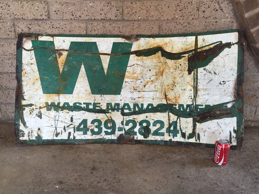 Waste Management Thick Metal Sign [Photo 8]