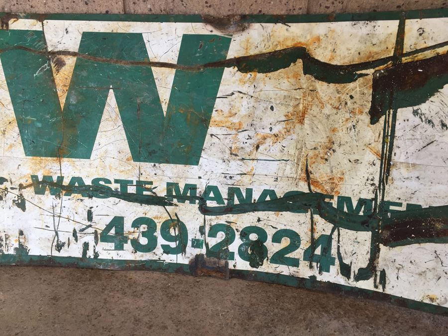 Waste Management Thick Metal Sign [Photo 4]