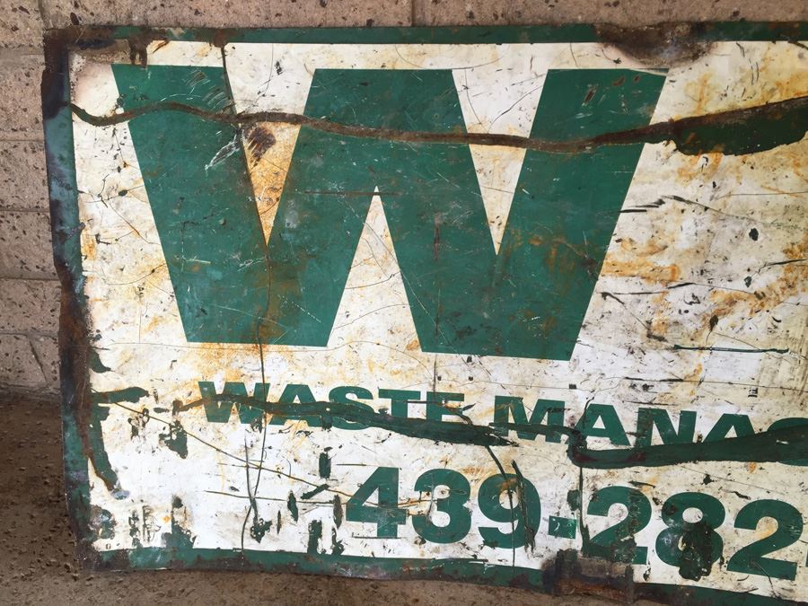Waste Management Thick Metal Sign [Photo 2]