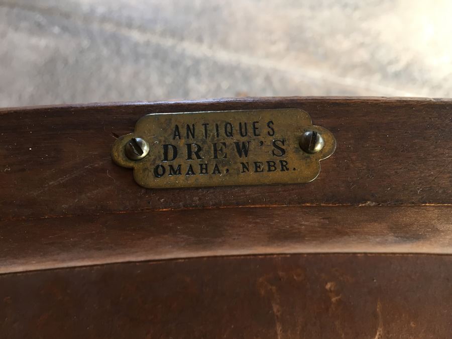 Beautiful Vintage Dining Table With Parquet Top And Four Stunning Upholsted Dining Room Chairs In Excellent Condition Estimate $1,400 [Photo 14]