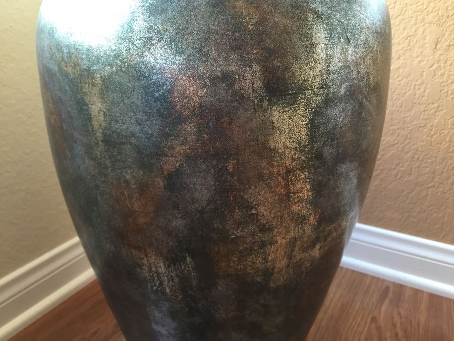 Large Decorative Vase With Artificial Flowers 28.5' Tall [Photo 5]