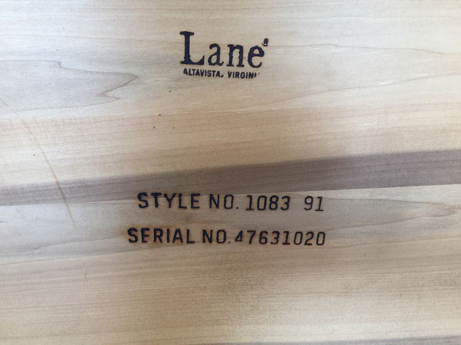 Vintage LANE Ornate Bench [Photo 8]