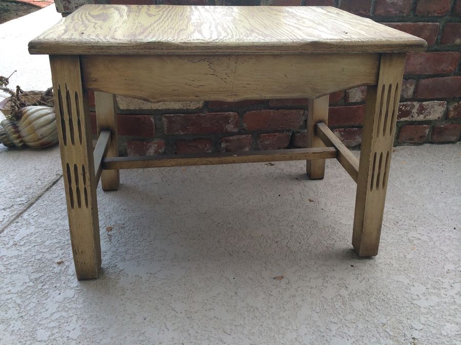 Vintage Wooden Side Table [Photo 3]