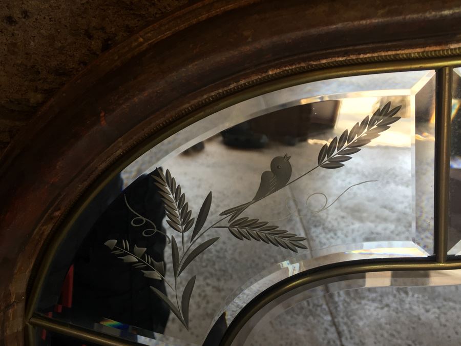 Beautifully Etched And Beveled Mirror Made In Italy [Photo 6]