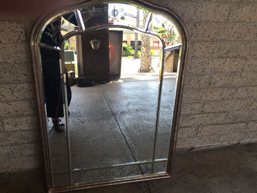 Beautifully Etched And Beveled Mirror Made In Italy [Photo 1]