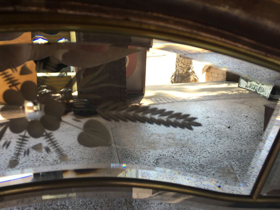 Beautifully Etched And Beveled Mirror Made In Italy [Photo 7]