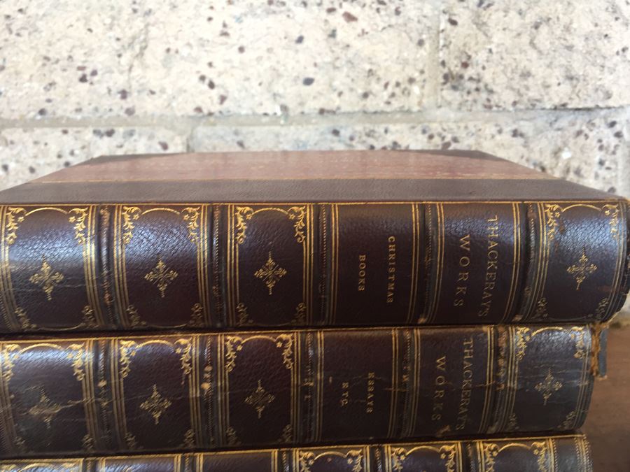 Vintage Book Lot The Works Of William Makepeace Thackeray 1884 [Photo 3]