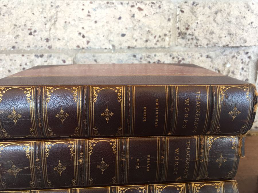 Vintage Book Lot The Works Of William Makepeace Thackeray 1884 [Photo 4]