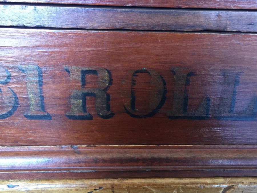 Golden Fleece Spool Cabinet Counter Type Slant Front Desk With Inkwell Estimate $400-$600 [Photo 15]