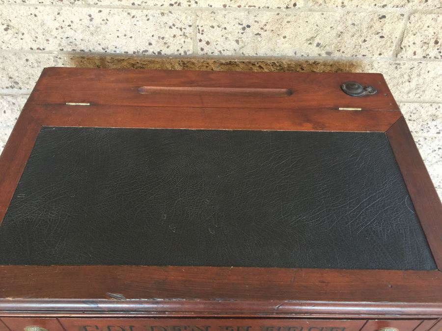 Golden Fleece Spool Cabinet Counter Type Slant Front Desk With Inkwell Estimate $400-$600 [Photo 3]