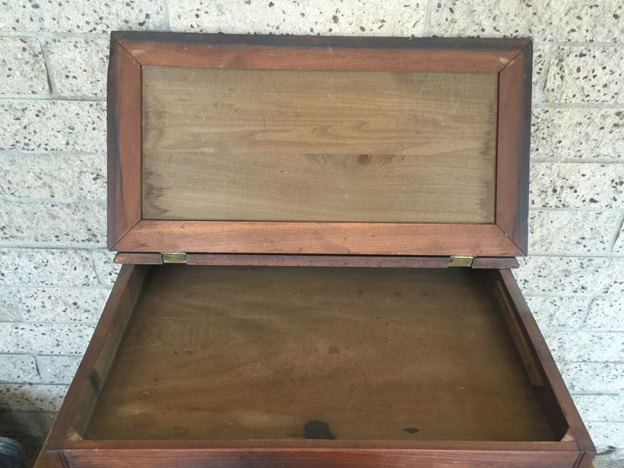 Golden Fleece Spool Cabinet Counter Type Slant Front Desk With Inkwell Estimate $400-$600 [Photo 7]