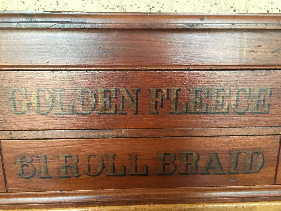 Golden Fleece Spool Cabinet Counter Type Slant Front Desk With Inkwell Estimate $400-$600 [Photo 12]