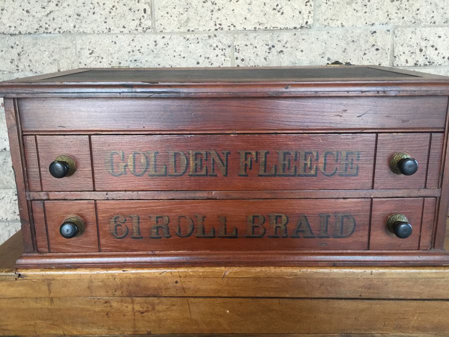 Golden Fleece Spool Cabinet Counter Type Slant Front Desk With Inkwell Estimate $400-$600