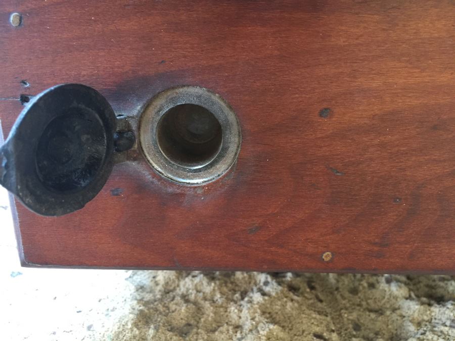 Golden Fleece Spool Cabinet Counter Type Slant Front Desk With Inkwell Estimate $400-$600 [Photo 8]