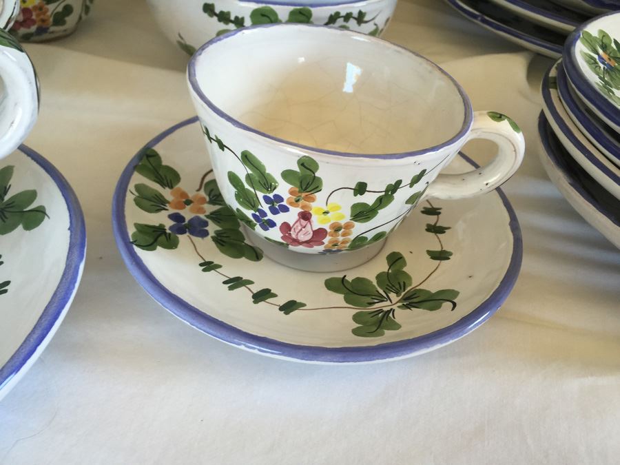 Vintage Santa Barbara Peru Lynn Von Kersting Ivy Restaurant Pattern Pottery 1983 [Photo 6]