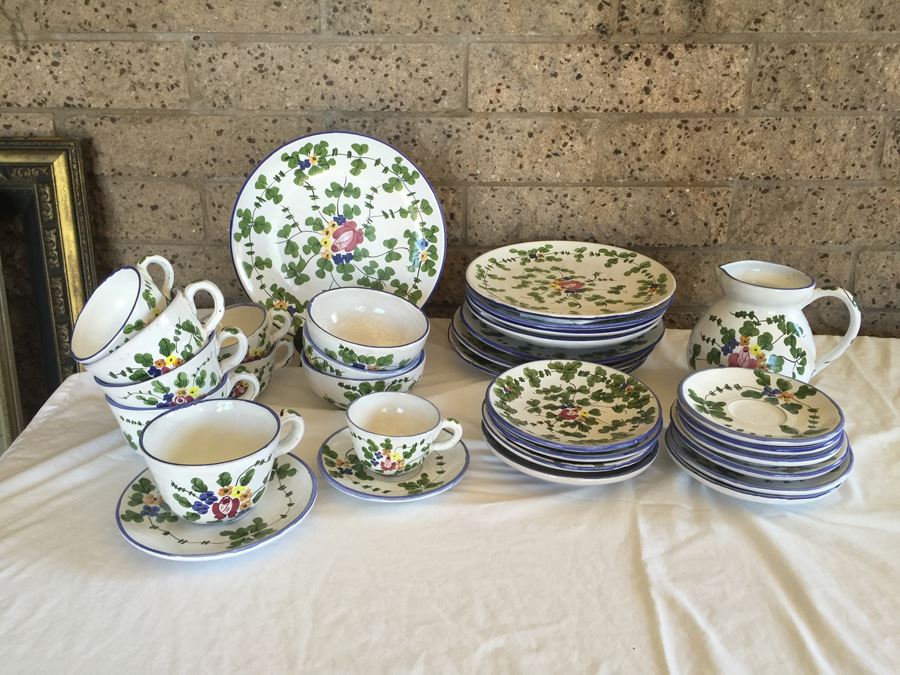 Vintage Santa Barbara Peru Lynn Von Kersting Ivy Restaurant Pattern Pottery 1983 [Photo 4]