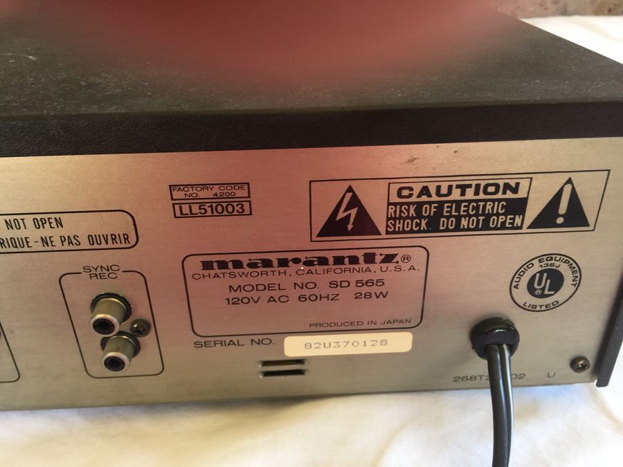Marantz Dual Logic Stereo Cassette Deck SD565 [Photo 5]