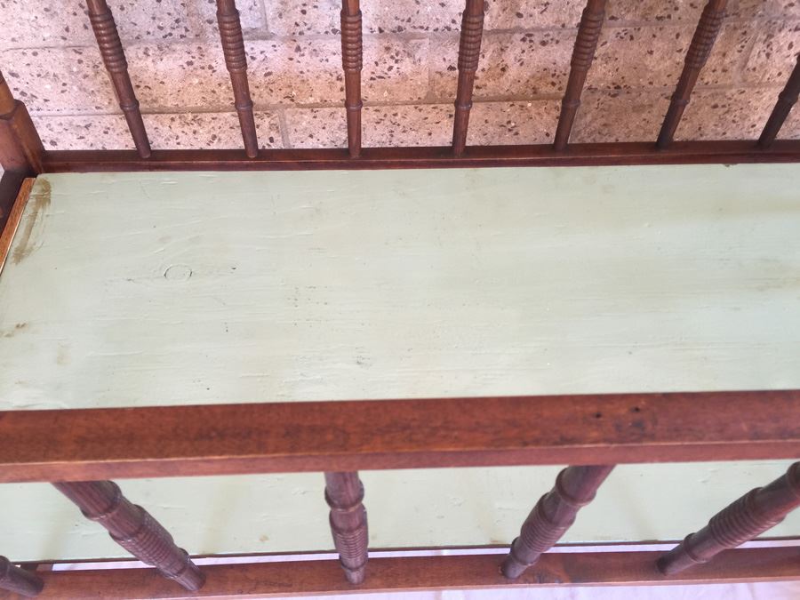 Vintage Rocking Crib With Mattress In Excellent Condition [Photo 8]