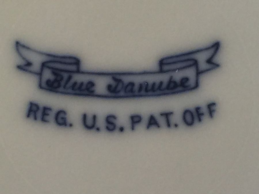 Set Of 3 Blue Danube China Plates [Photo 4]