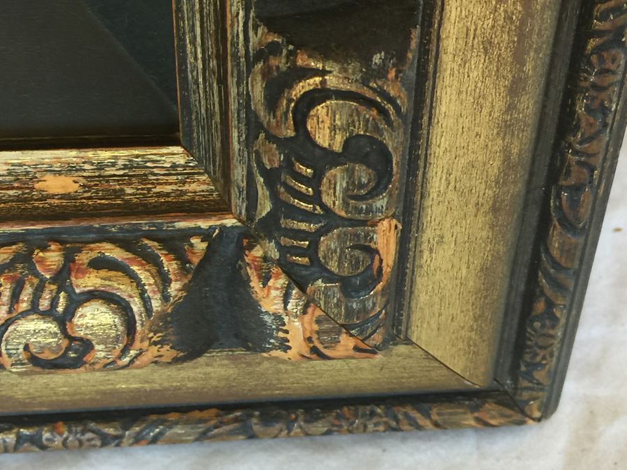 Pair Of Ornate Wooden Picture Frames