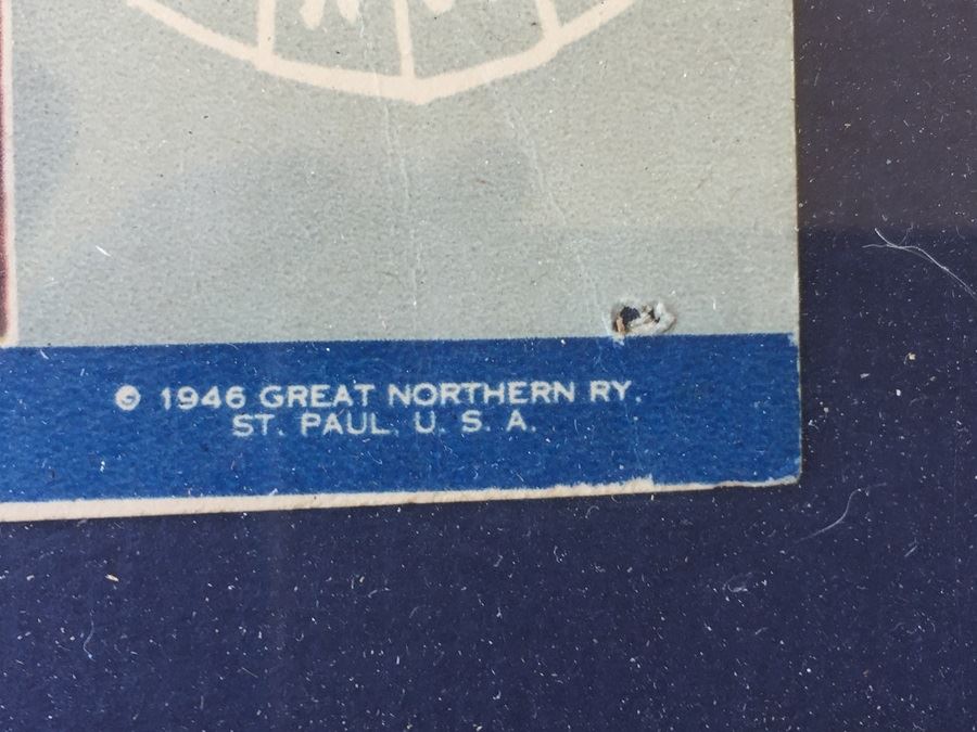 Vintage 1946 Framed Poster Of Dancing Boy - Blackfeet Indian - Glacier National Park Montana By Winold Reiss [Photo 2]