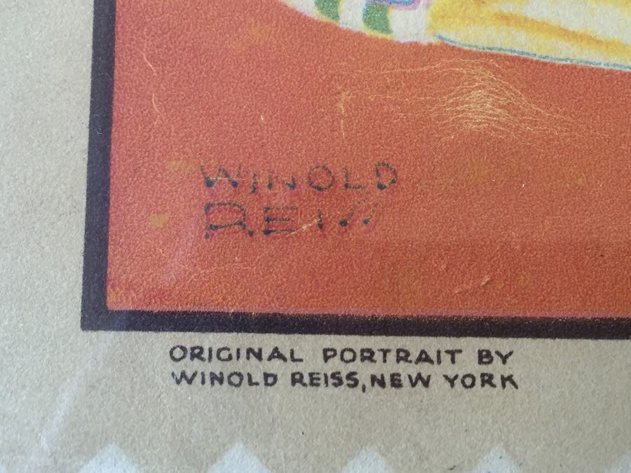 Vintage Framed Poster Of The Drummers - Glacier National Park Montana By Winold Reiss - Great Northern Ry. [Photo 5]