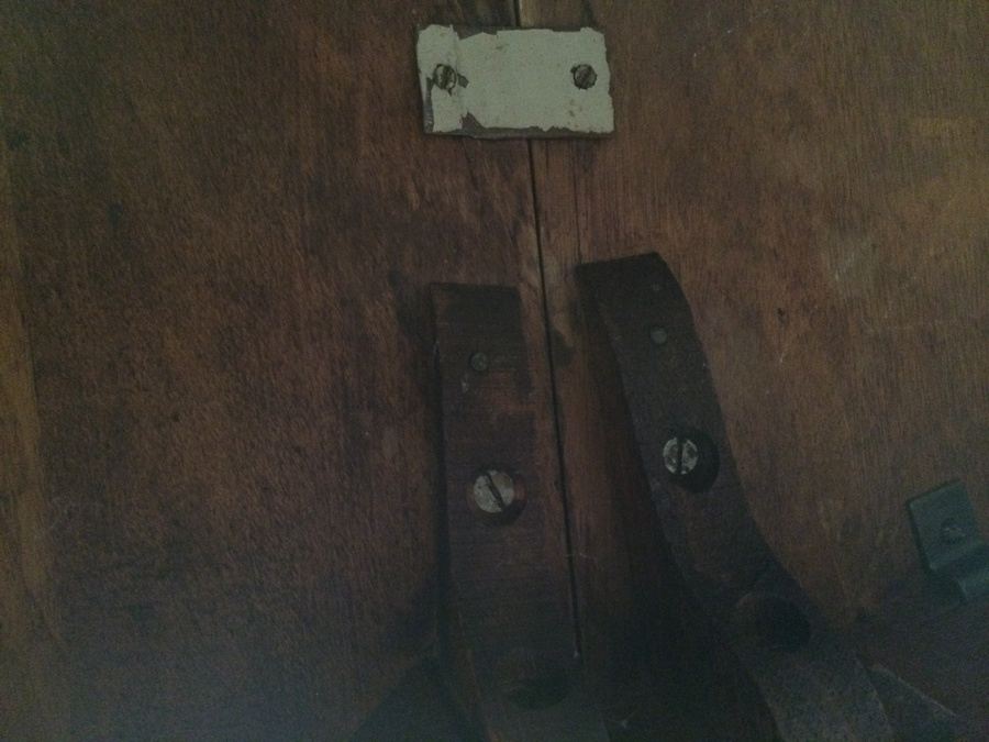 Wooden Pedestal Dining Table w/ Four Solid Wood Dining Chairs [Photo 7]