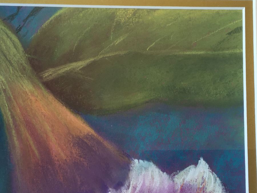 Original Framed Floral Pastel Artwork By Barbara J. Miller (San Diego Artist) [Photo 5]