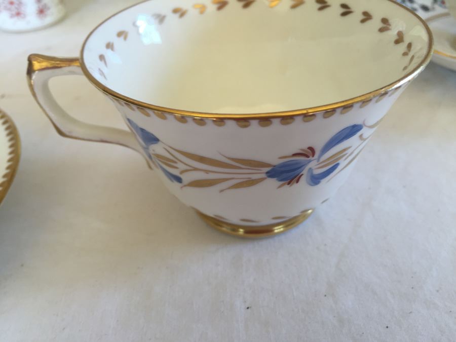 Set Of 6 Vintage English And French China Cups And Saucers [Photo 6]