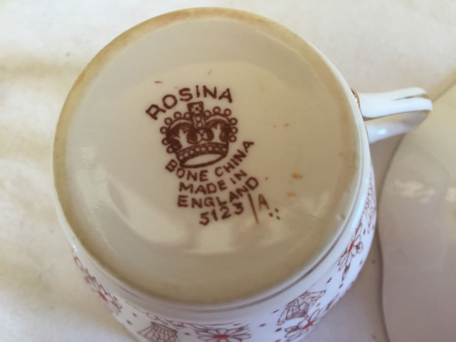 Set Of 6 Vintage English And French China Cups And Saucers [Photo 23]