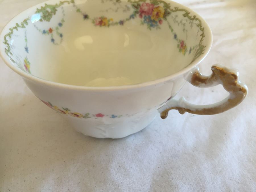 Set Of 6 Vintage English And French China Cups And Saucers [Photo 14]