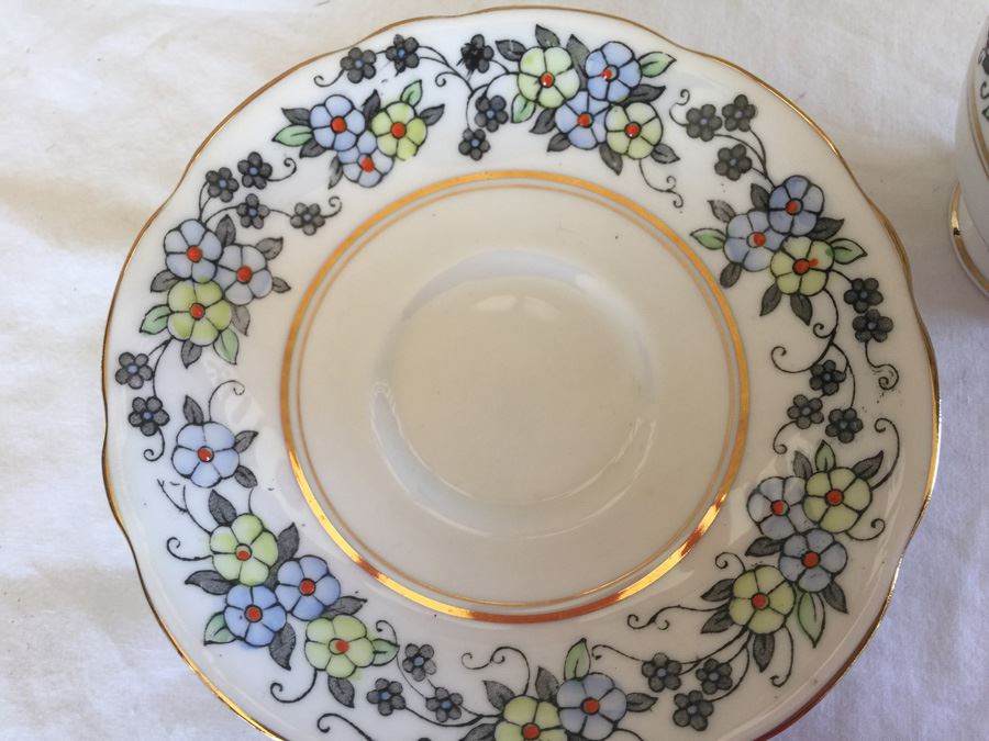 Set Of 6 Vintage English And French China Cups And Saucers [Photo 9]