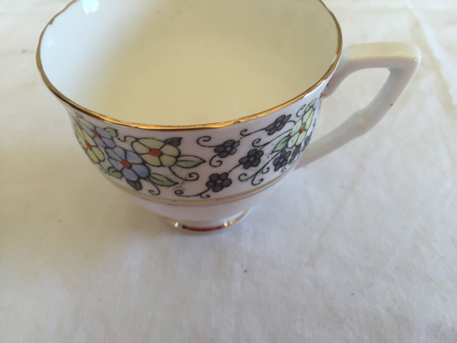 Set Of 6 Vintage English And French China Cups And Saucers [Photo 10]