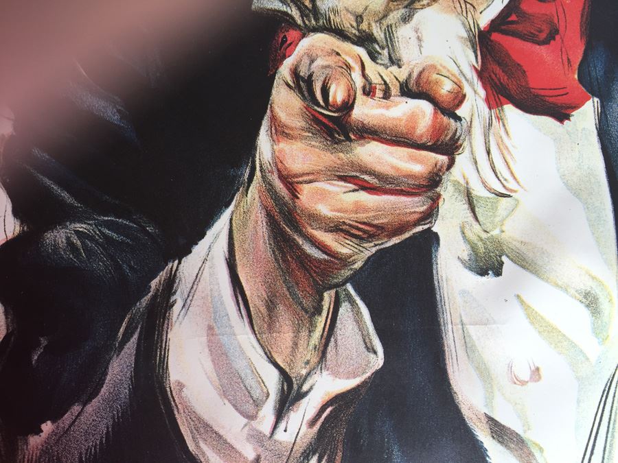 Vintage 1967 Reproduction Framed 'I Want You For U.S. Army Recruiting Station' By James Montgomery Flagg [Photo 7]