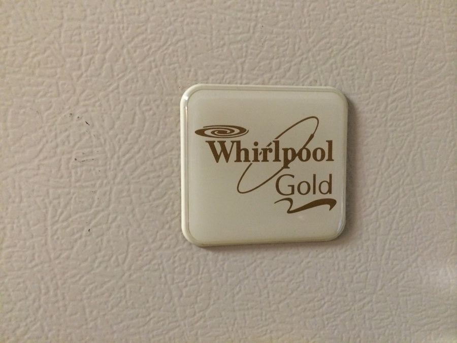 White Whirlpool Gold Top-Freezer Refrigerator [Photo 2]