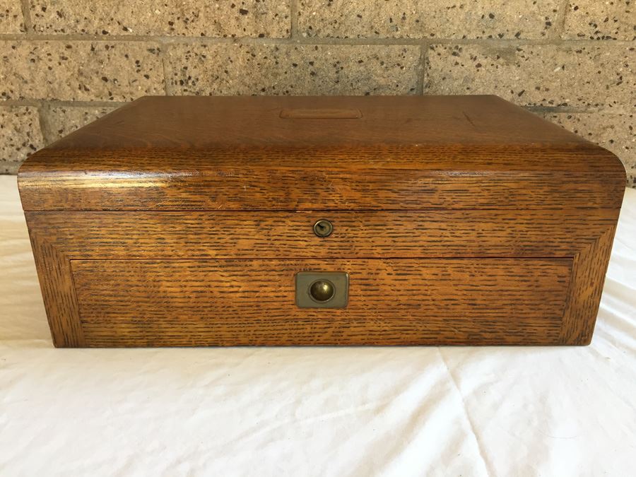 Antique 1912 The Gorham Co New York Sterling Silver Box With Copper Name Plate [Photo 6]