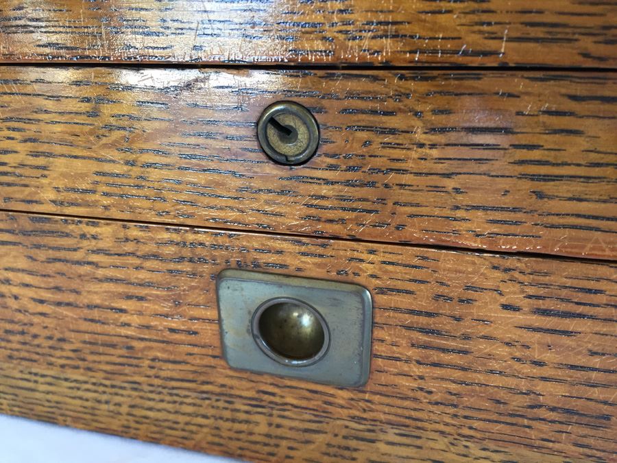 Antique 1912 The Gorham Co New York Sterling Silver Box With Copper Name Plate [Photo 5]