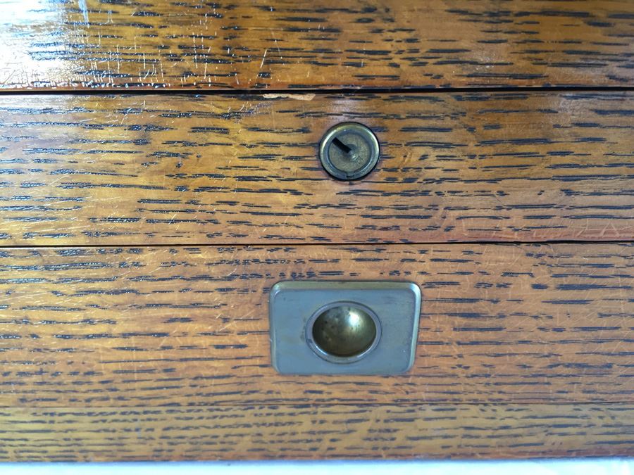 Antique 1912 The Gorham Co New York Sterling Silver Box With Copper Name Plate [Photo 12]