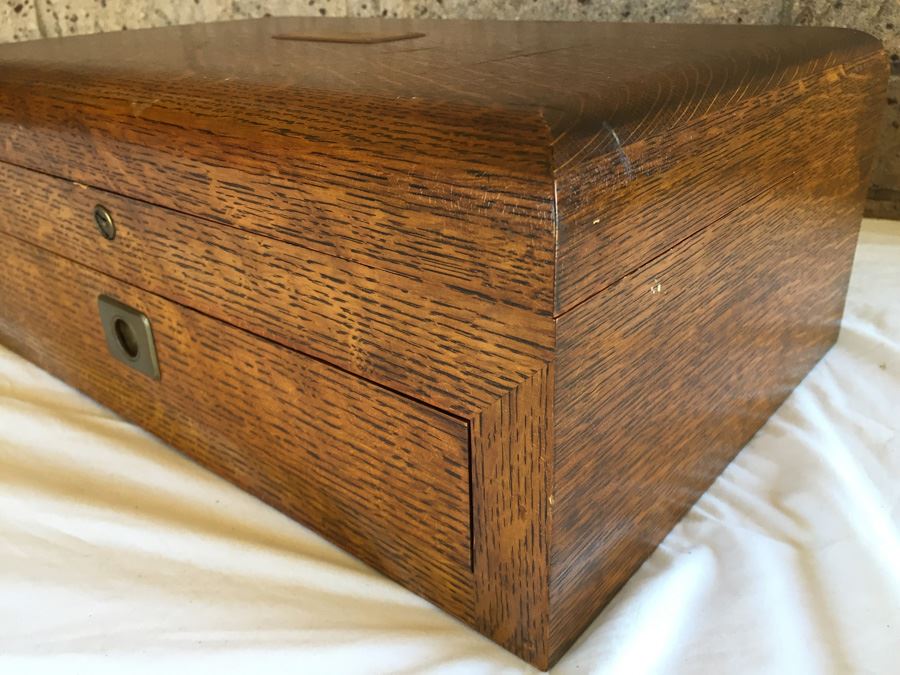 Antique 1912 The Gorham Co New York Sterling Silver Box With Copper Name Plate [Photo 7]