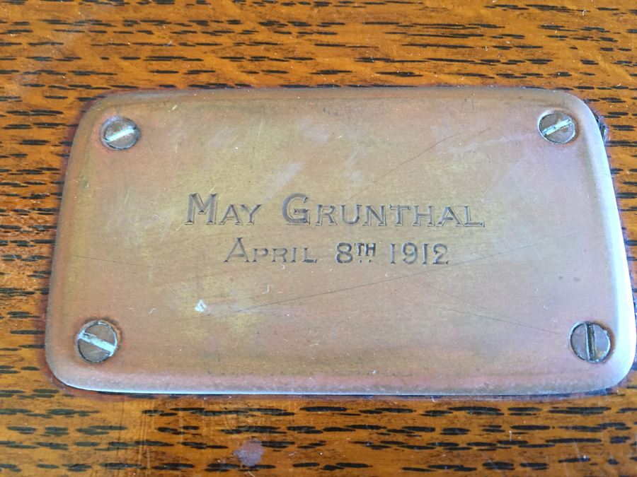 Antique 1912 The Gorham Co New York Sterling Silver Box With Copper Name Plate [Photo 3]