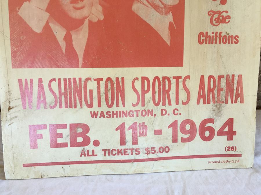 The Beatles Washington Sports Arena 1964 Concert Poster Old Reproduction [Photo 4]