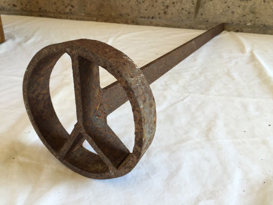 Vintage PEACE Sign Branding Iron (Or Y) [Photo 3]