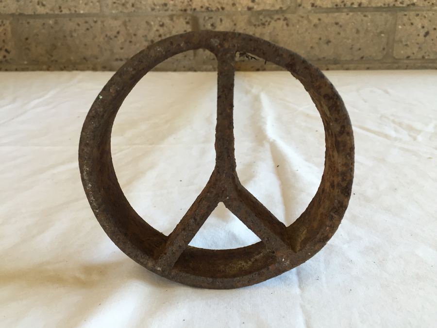 Vintage PEACE Sign Branding Iron (Or Y) [Photo 5]