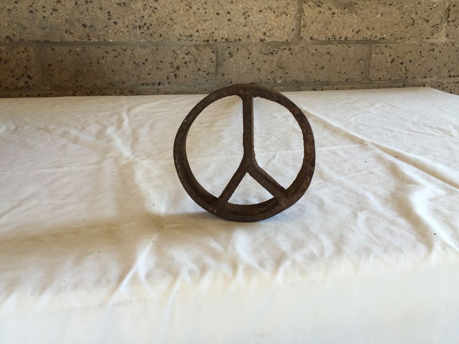 Vintage PEACE Sign Branding Iron (Or Y) [Photo 9]