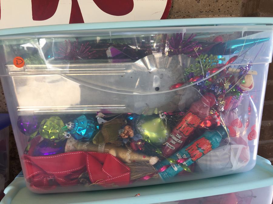 Five Tubs Of Holiday Decorations And Party Supplies [Photo 3]