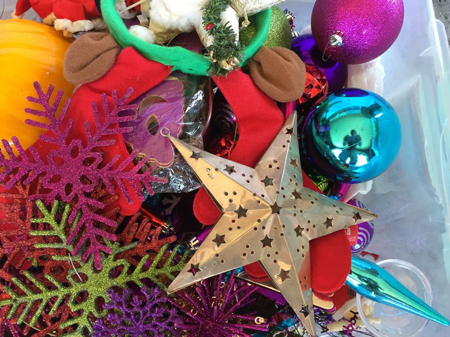 Five Tubs Of Holiday Decorations And Party Supplies [Photo 15]