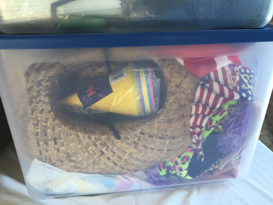 Five Tubs Of Holiday Decorations And Party Supplies [Photo 6]