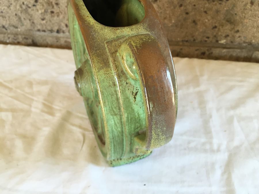 Vintage Frankoma Pottery Wagon Wheel [Photo 4]