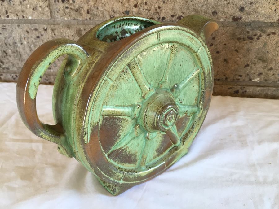 Vintage Frankoma Pottery Wagon Wheel [Photo 5]