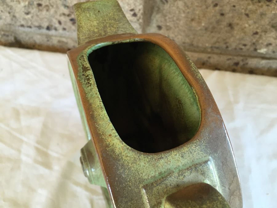 Vintage Frankoma Pottery Wagon Wheel [Photo 3]